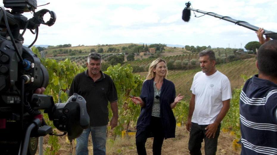 Vigneti, cantine e chef locali vanno in onda sulla tv britannica