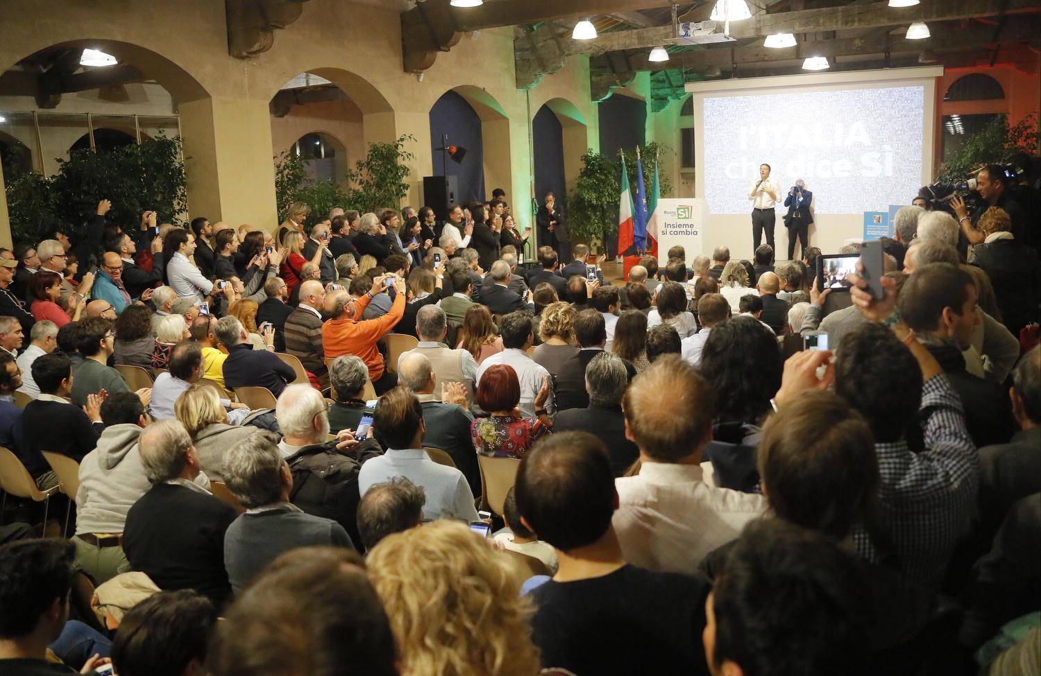 Matteo Renzi a Pisa (foto Muzzi)