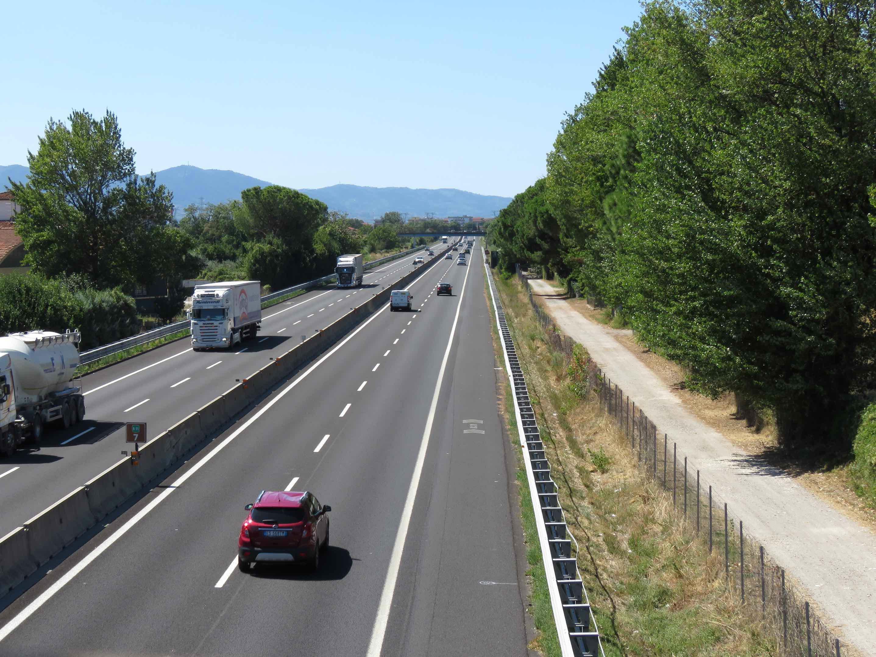 L'autostrada Firenze-Pisa