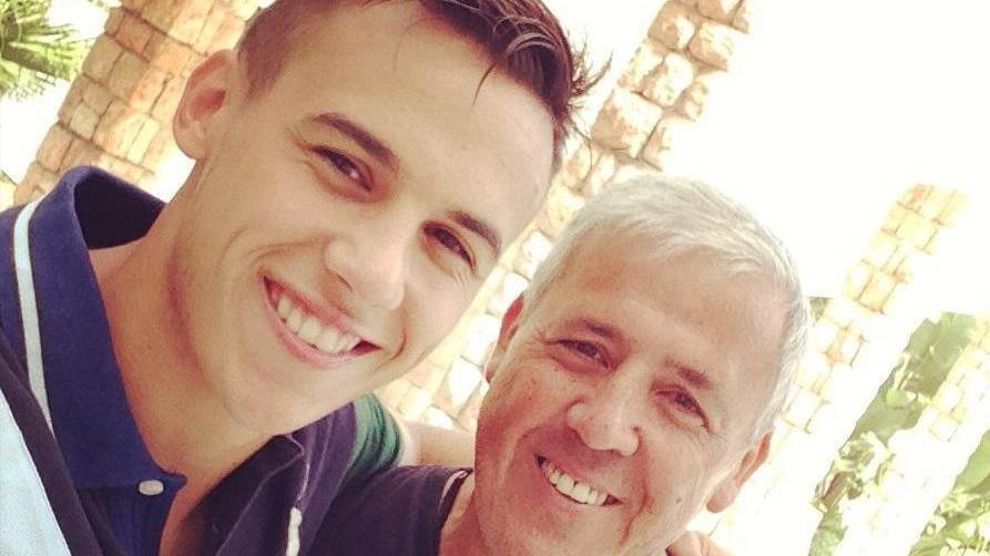 Ignacio Lores Varela con il padre Fernando