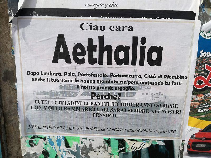Il manifesto funebre per l'Aethalia