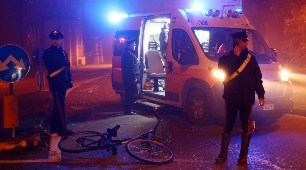 In osservazione il ciclista investito