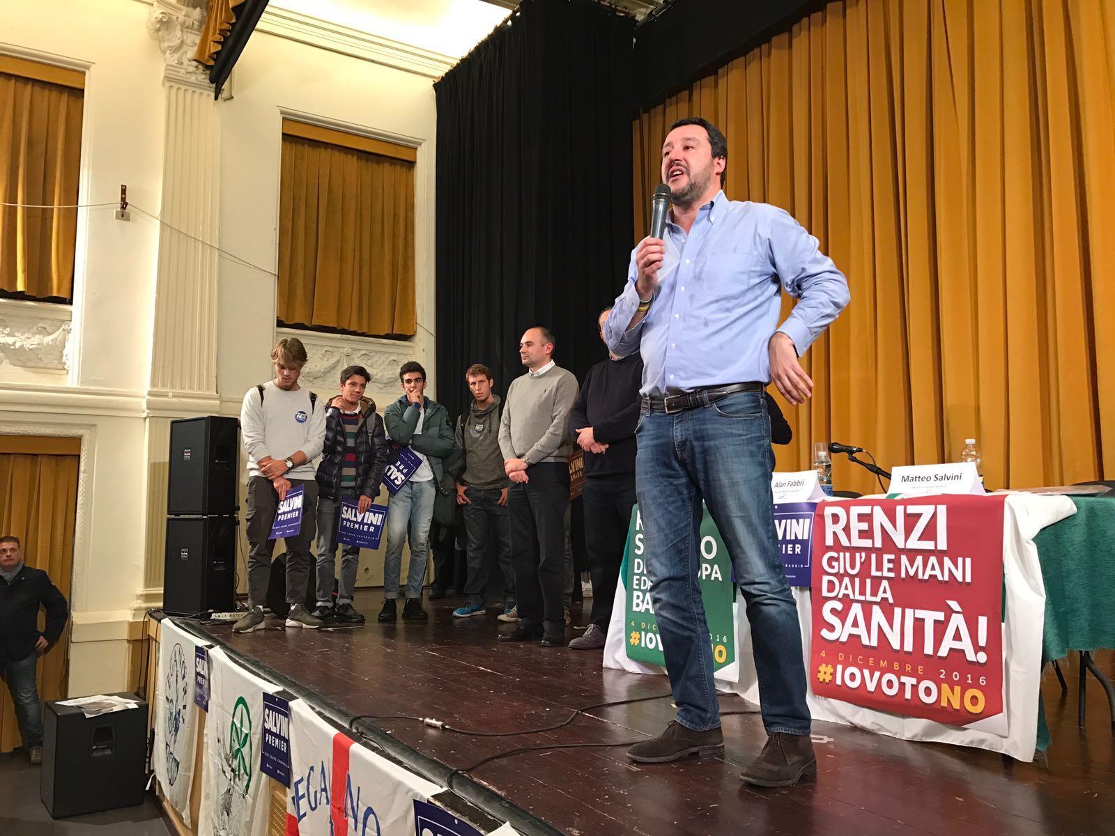 Matteo Salvini alla Sala Estense