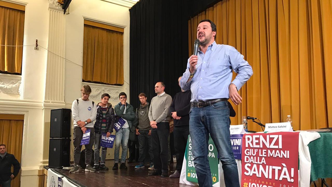 Matteo Salvini alla Sala Estense
