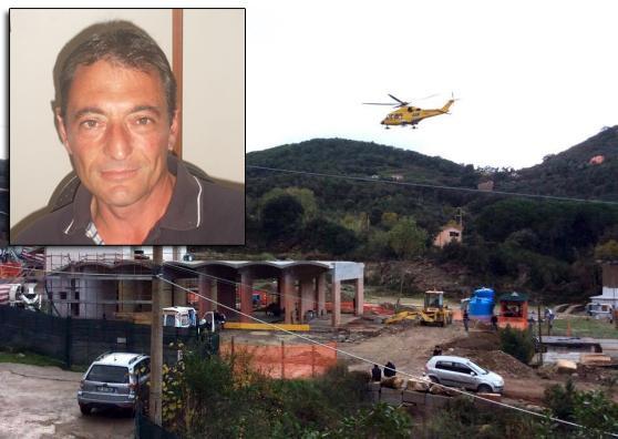 La vittima, Athos Catardi, e il cantiere dove è avvenuto l'incidente mortale