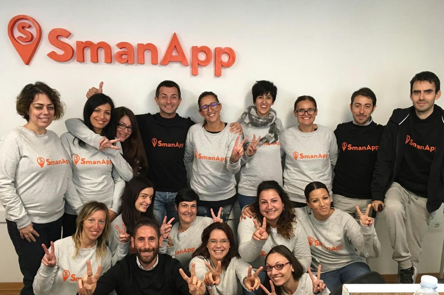 Lo staff di SmanApp, che ha ideato l'applicazione
