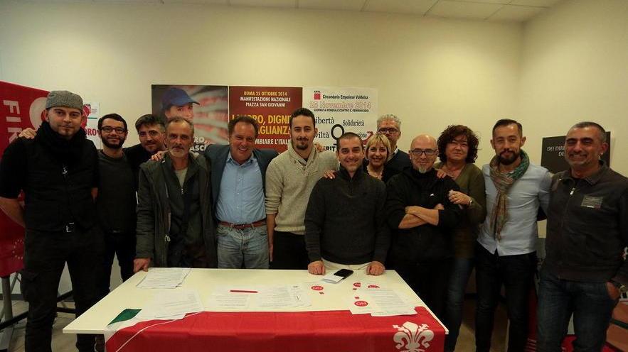 Lavoratori Cgil a sostegno del No
