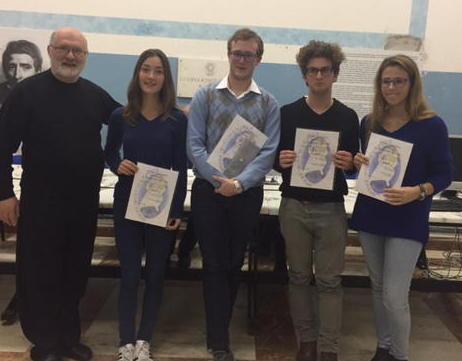 I premiati del Certamen con don Lorenzo