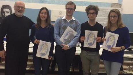 I premiati del Certamen con don Lorenzo
