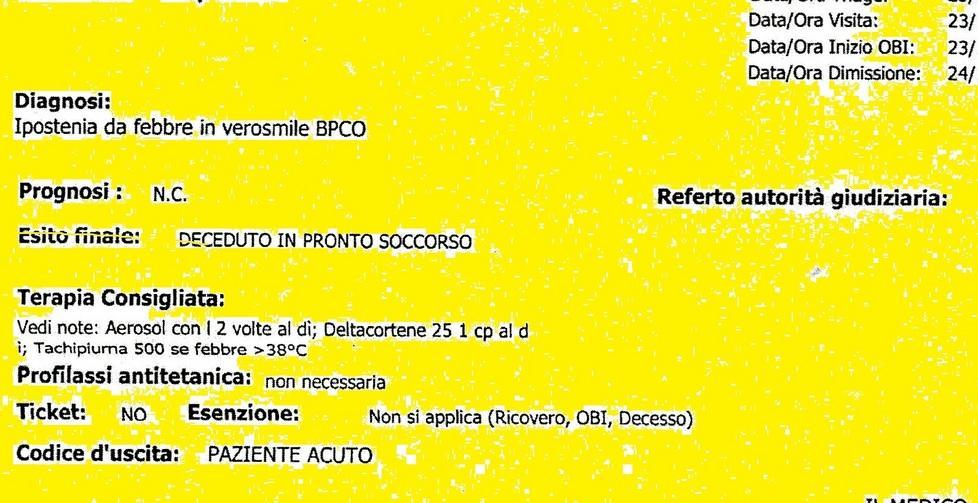 “Il paziente è deceduto”. Ma è vivo e vegeto 