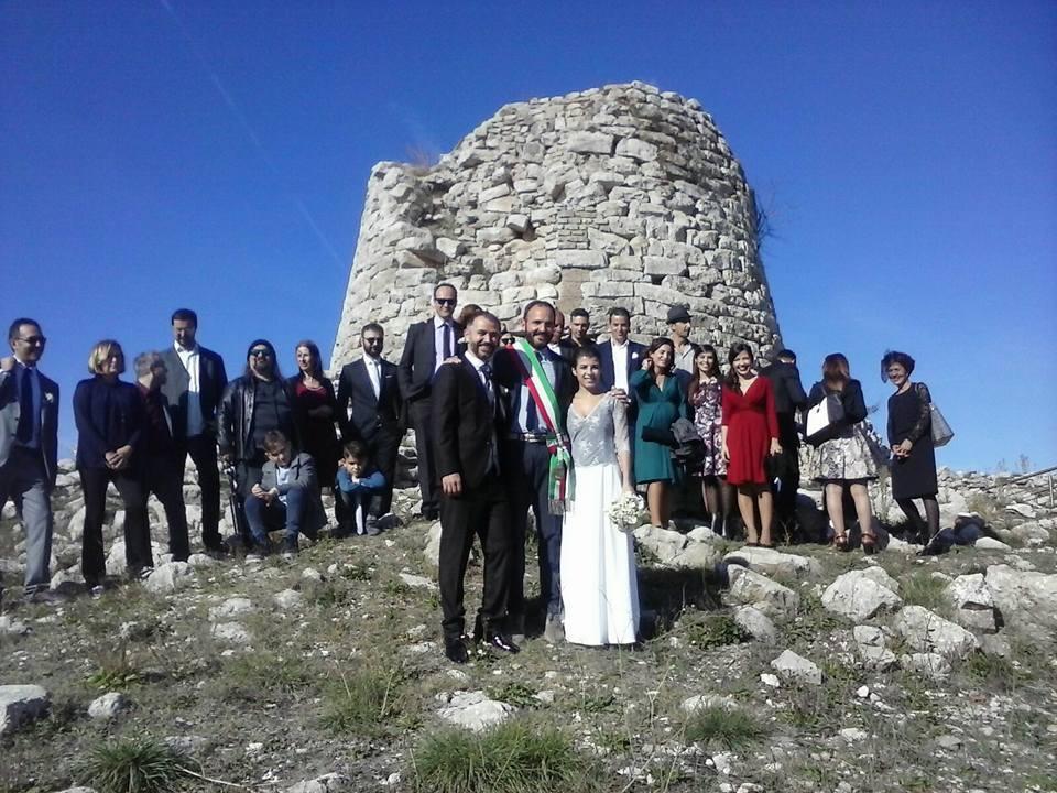 Il nuraghe Is Paras scenario per il matrimonio di William Anedda e Sara Secci (foto Alessandro Bulla)