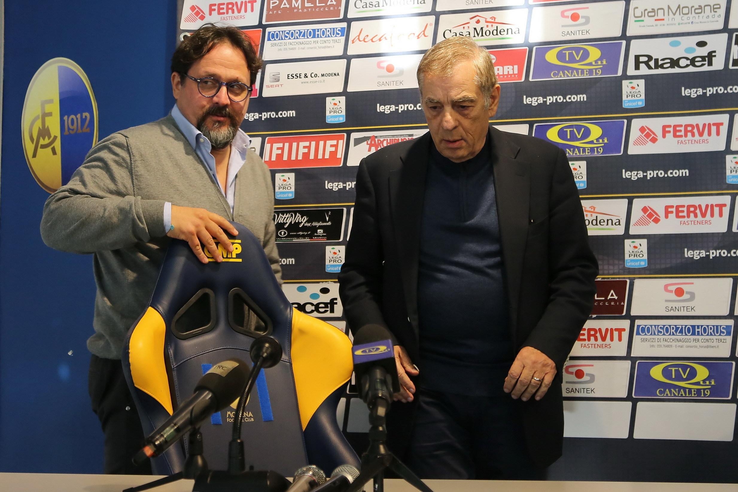 Il diesse Pavarese e il patron Antonio Caliendo