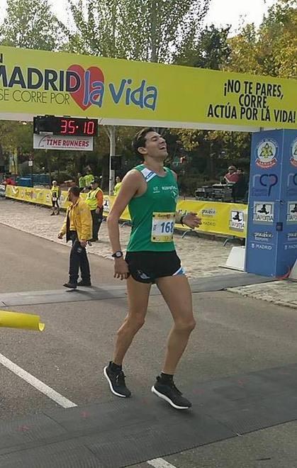 Simone, maratoneta per un voto fatto 