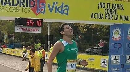 Simone, maratoneta per un voto fatto