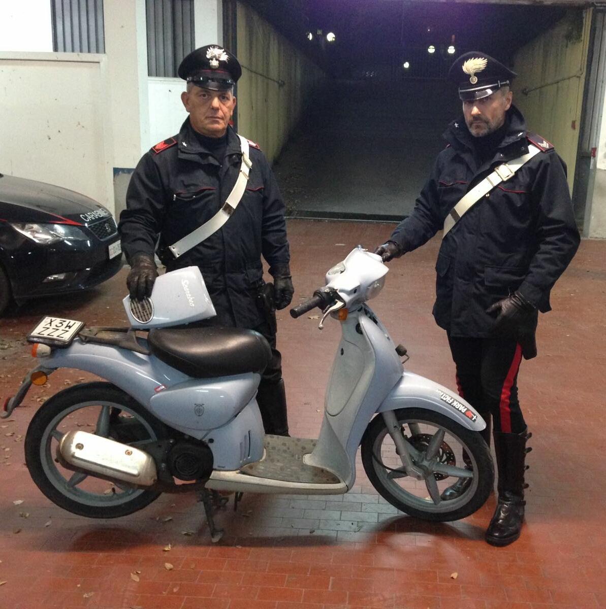 I carabinieri di Orbetello e lo scooter rubato