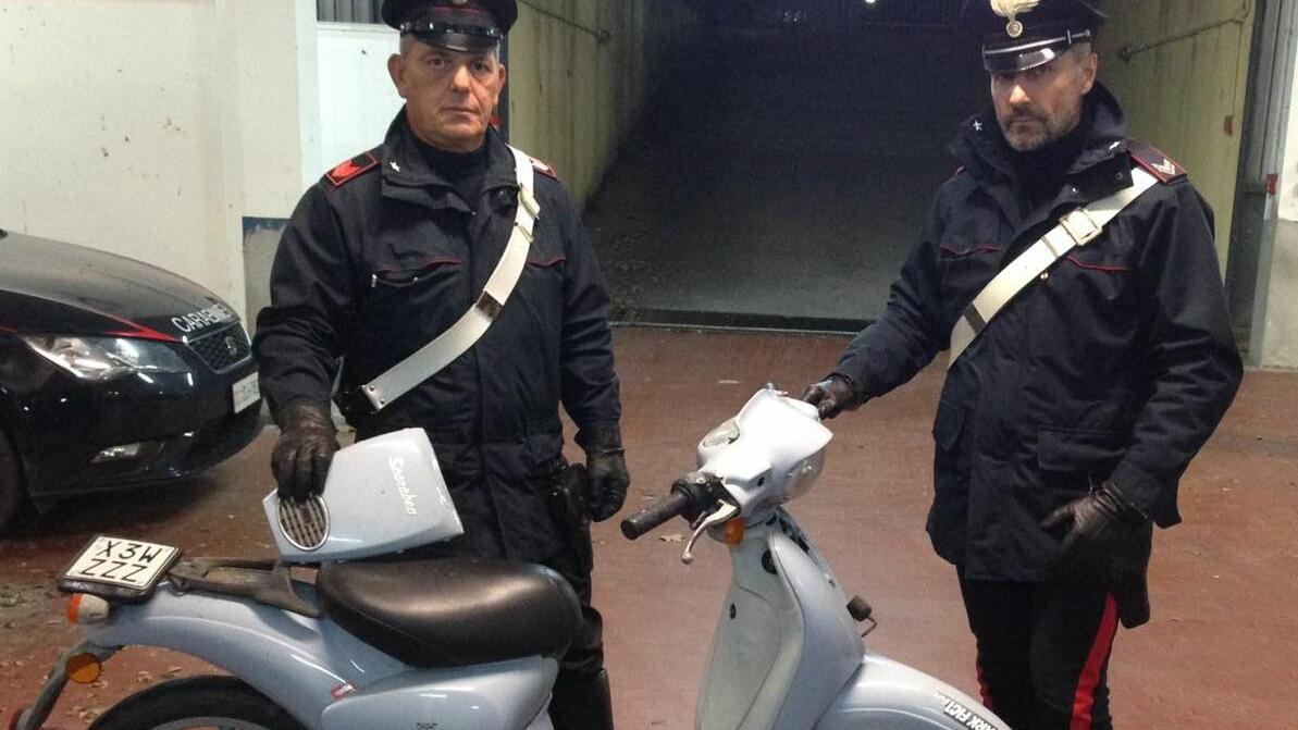 I carabinieri di Orbetello e lo scooter rubato