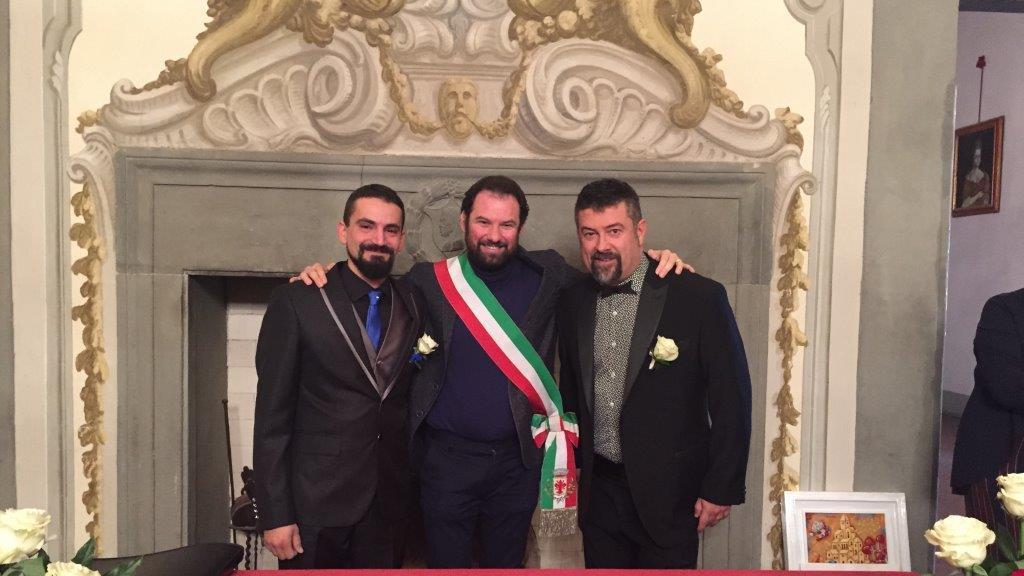 Carlo e Massimo hanno detto "sì", prima unione civile a Castelfiorentino