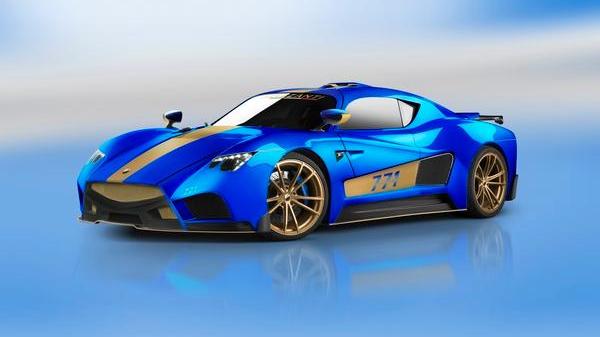 La prima immagine della supercar Evantra 771 pubblicata sul sito della Mazzanti Automobili