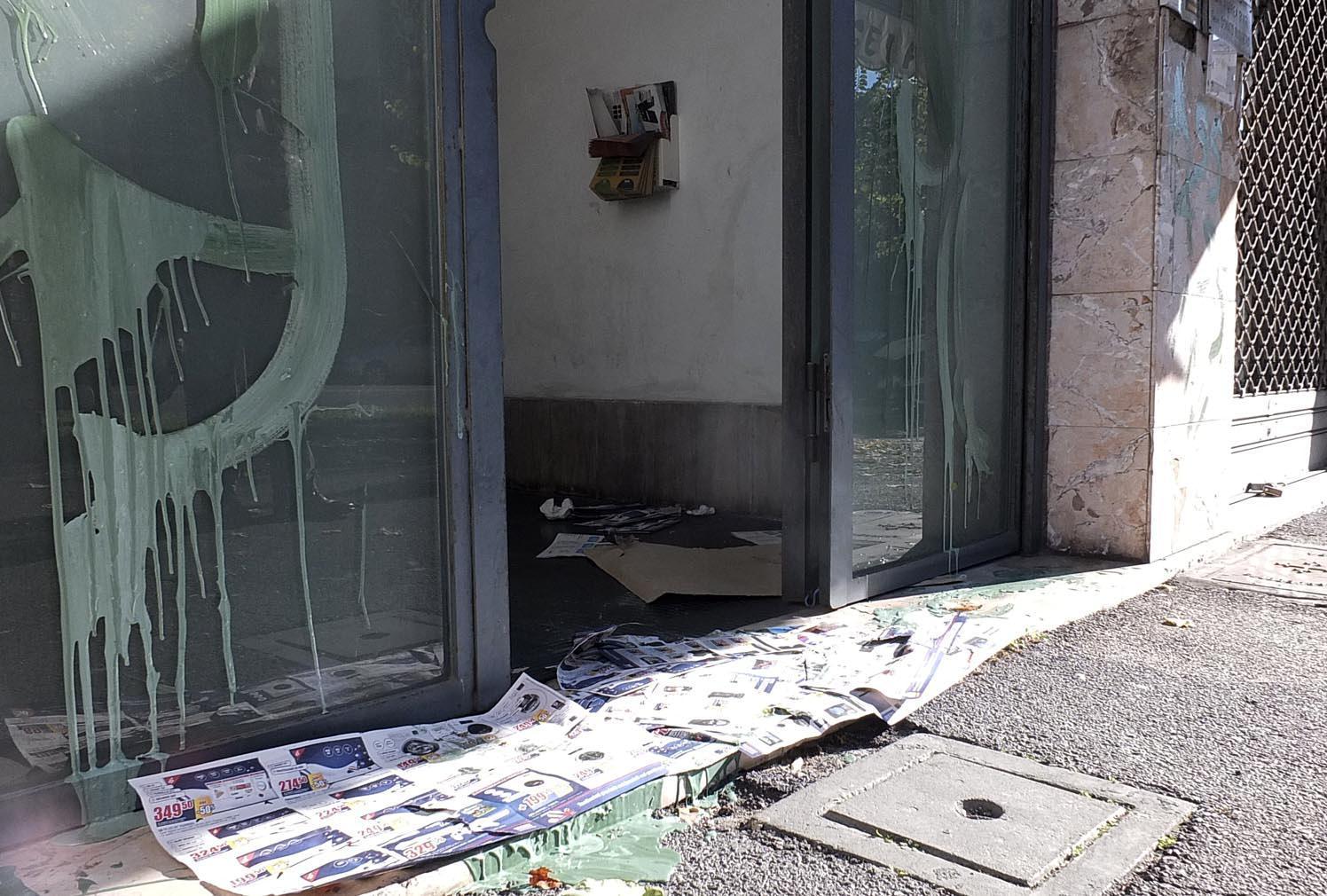 I vandalismi alla sede della Federcaccia