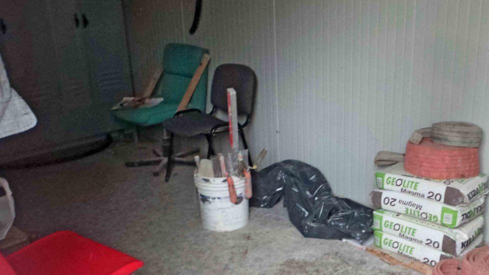Colpo notturno al cantiere edile