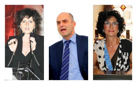 Da sinistra Erica Mazzetti, Stefano Mugnai e Rita Pieri