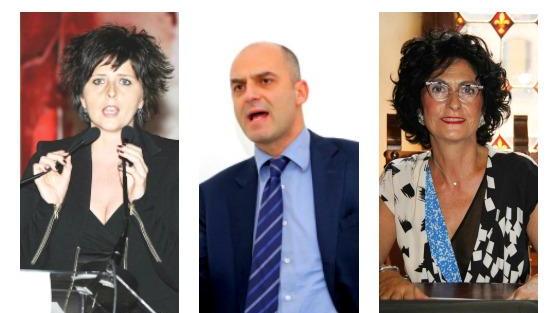 Da sinistra Erica Mazzetti, Stefano Mugnai e Rita Pieri