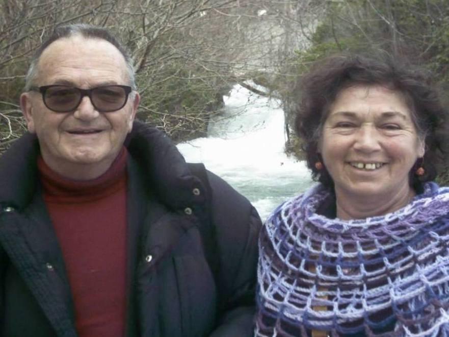Della Latta assieme alla moglie Elvira