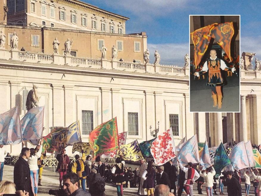 Il Gruppo Sbandieratori al Giubileo