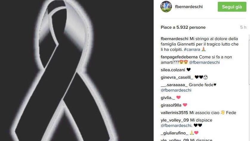 Il cordoglio di Federico Bernardeschi