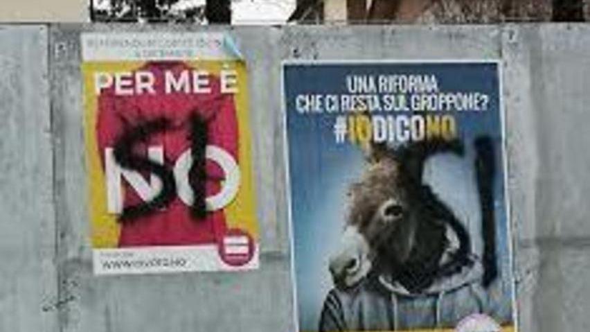 Referendum, a San Dalmazio imbrattati manifesti per il No