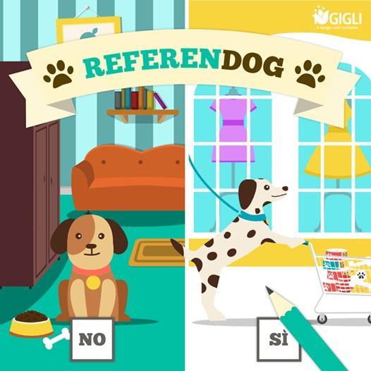 Il sondaggio sui cani al Centro commerciale I Gigli