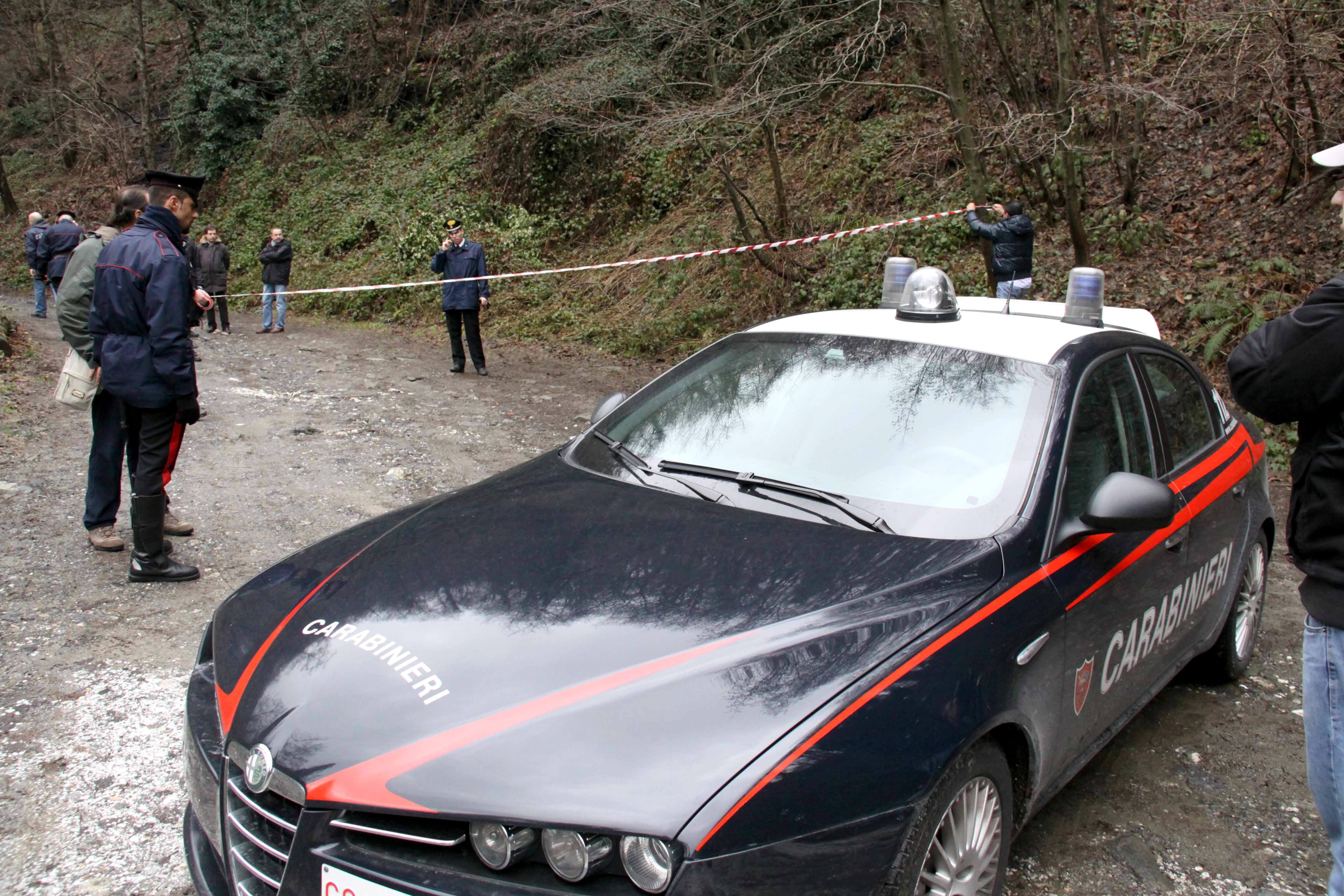 Sul posto i carabinieri (foto d'archivio)