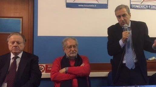 Gli ex ministri Matteoli e Gasparri al tavolo del No