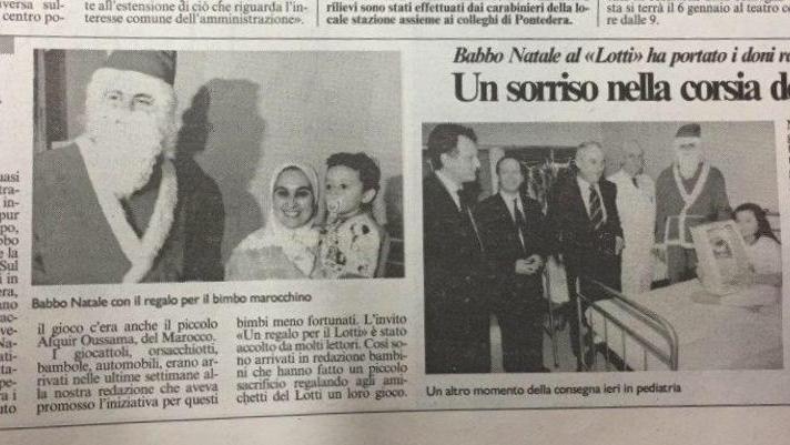 Quasi 20 anni fa la gioia arrivò in pediatria