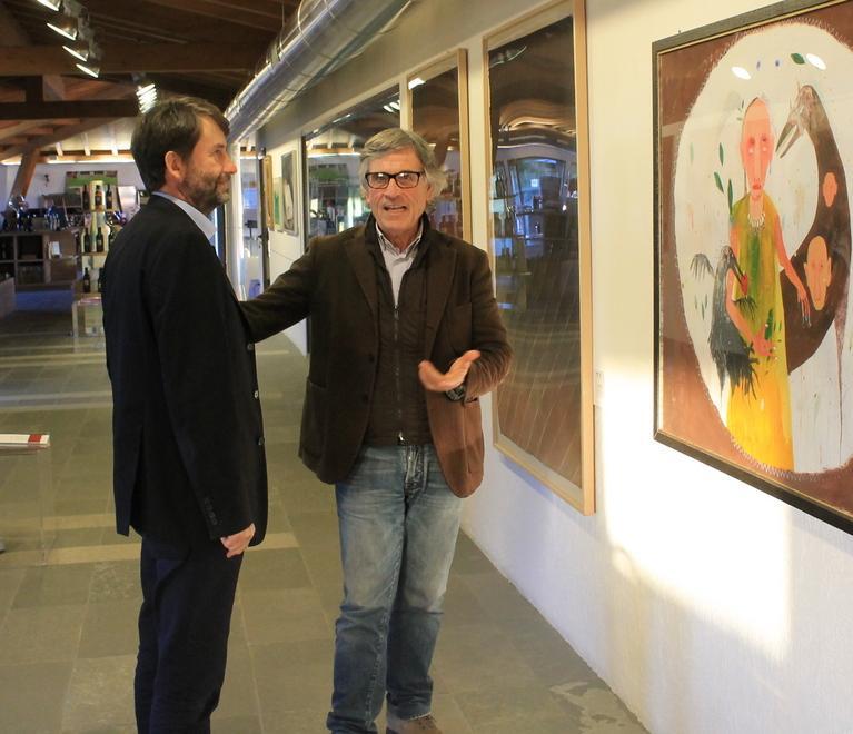 Franceschini in visita alle Cantine Surrau 
