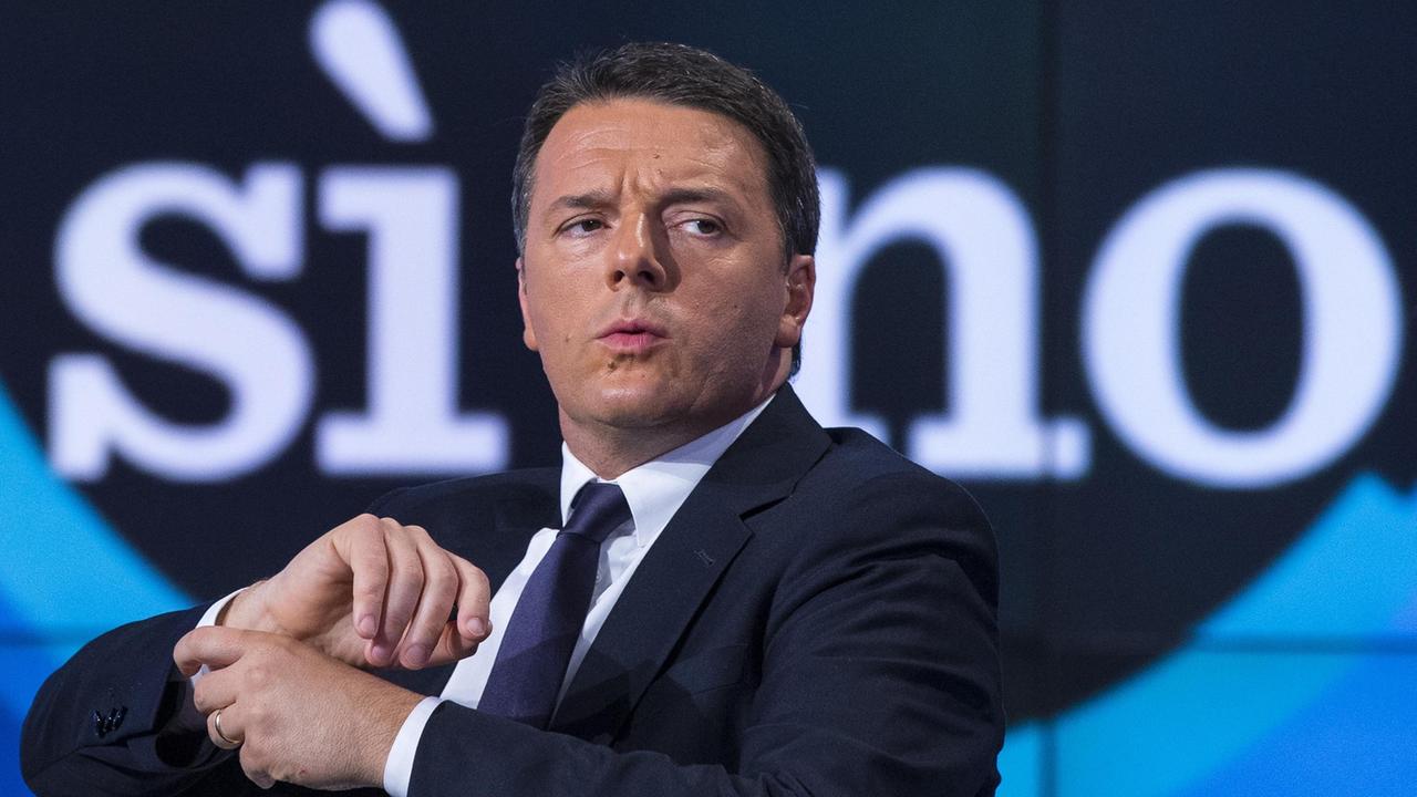 Il presidente del consiglio dei ministri Matteo Renzi
