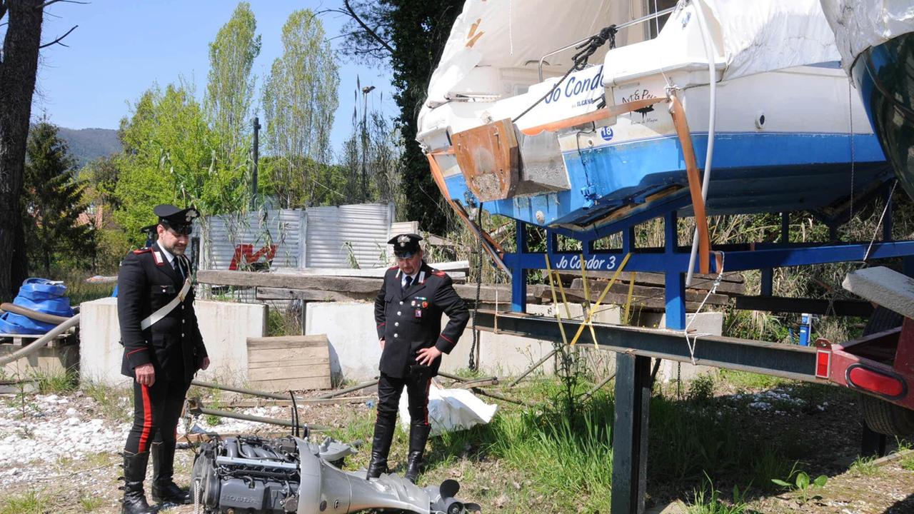 Carabinieri sventano tentativo di furto di un motore marino (Foto d'archivio)