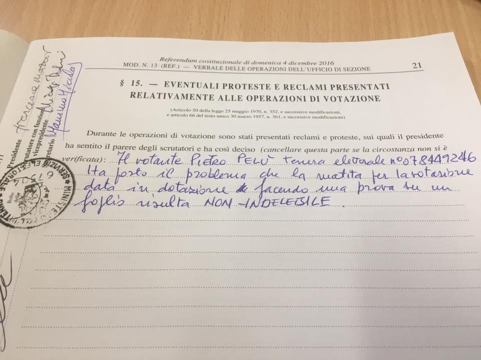Referendum, Piero Pelù: "La matita che ho usato per votare era cancellabile"