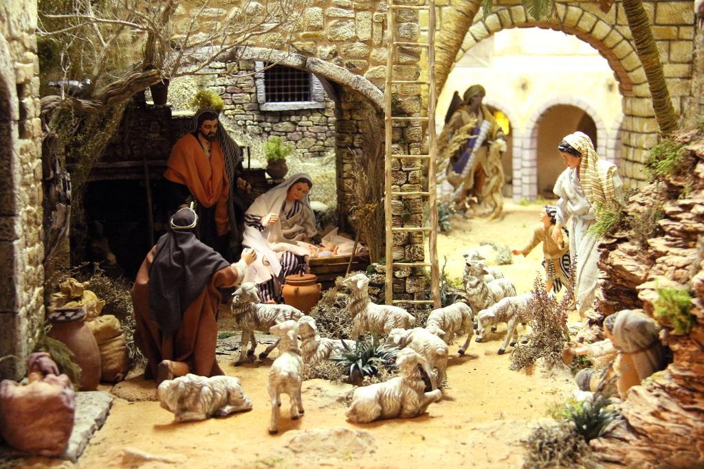 Il presepe realizzato alla chiesa di Santa Maria della Pietà