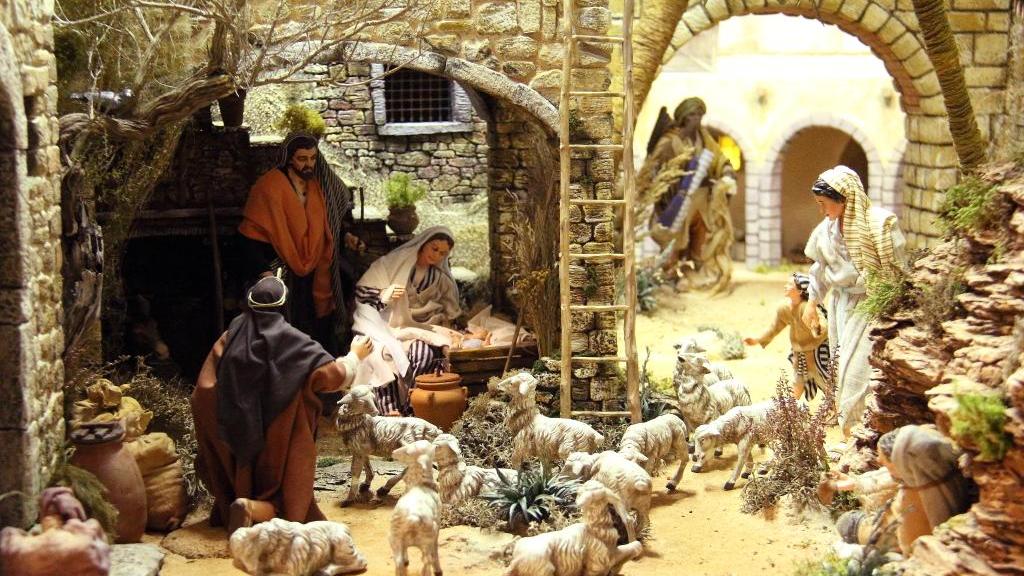 Il presepe realizzato alla chiesa di Santa Maria della Pietà