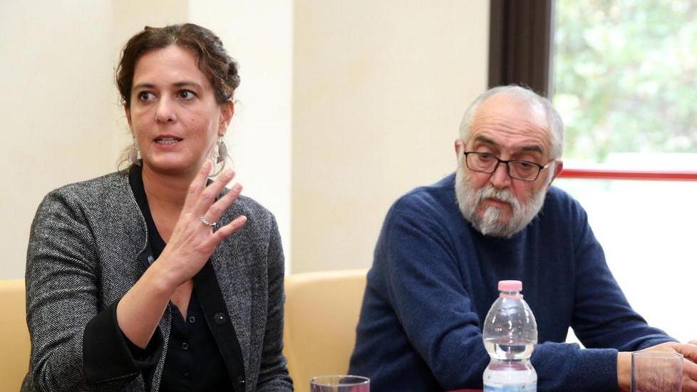La nuova direttrice sanitaria delle Terme, Manela Scaramuzzino, con il suo vice Claudio Marcotulli (Foto Nucci)