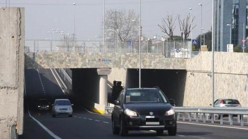 Il sottopasso della questura dove è avvenuto l'investimento