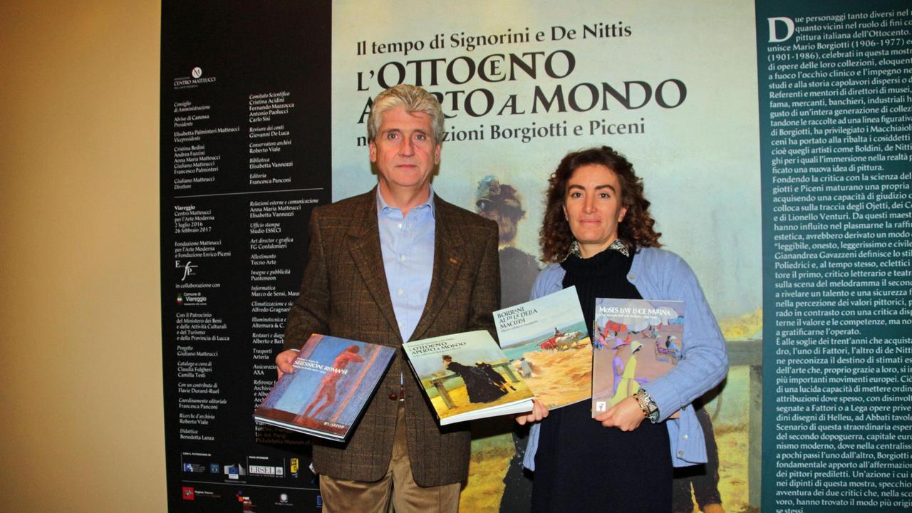 Francesco Palminteri e Elisabetta Matteucci della Fondazione Matteucci (foto Ciurca/Paglianti)