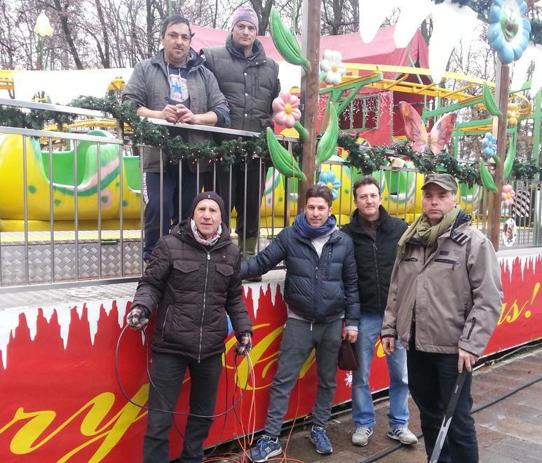 I vandali al luna park invernale 