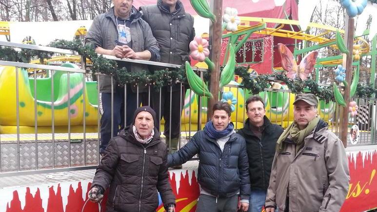 I vandali al luna park invernale