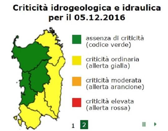 Temporali intensi dalle 12 alle 24, allerta gialla della Protezione civile della Sardegna 