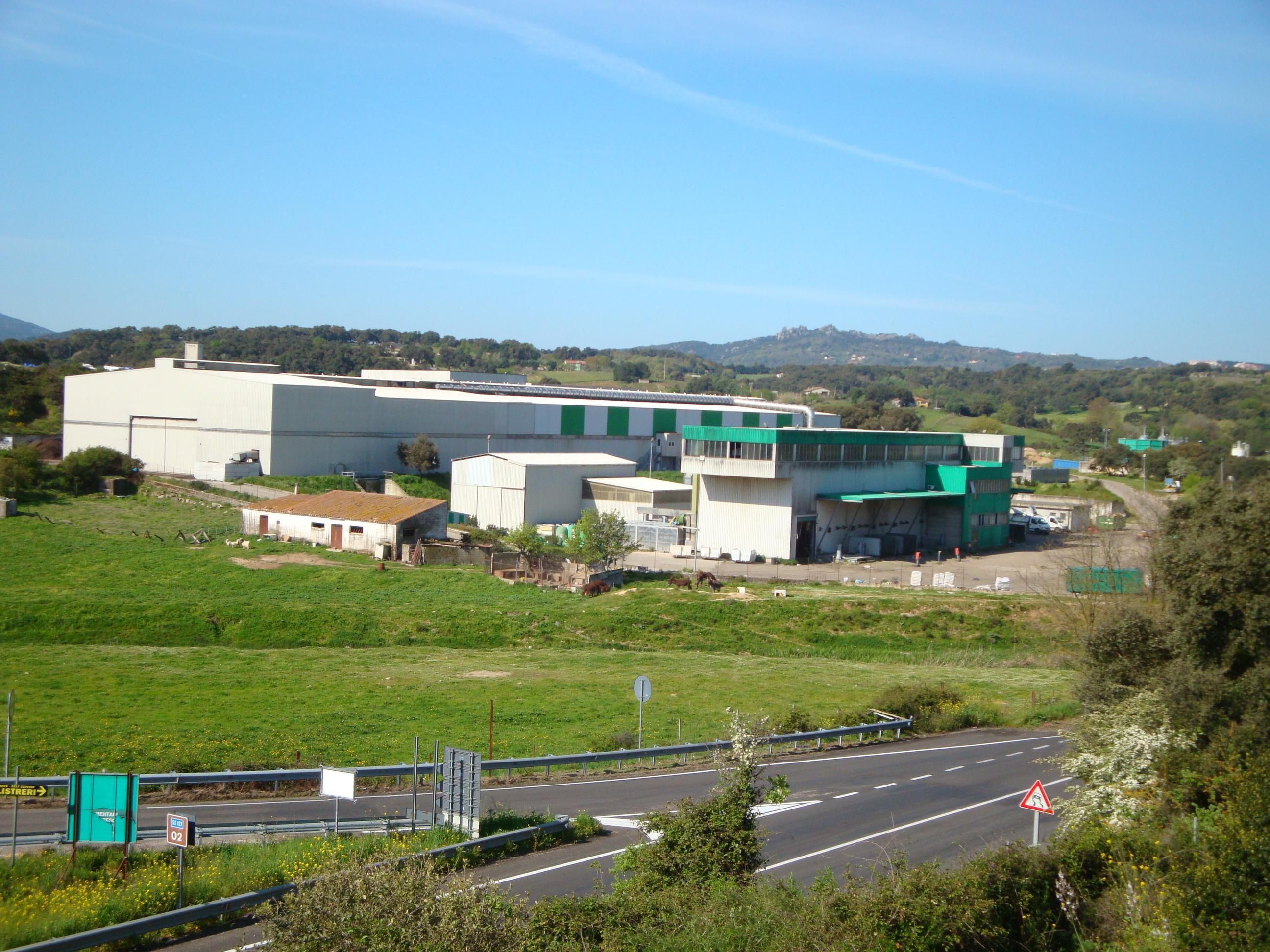 La zona industriale di Tempio