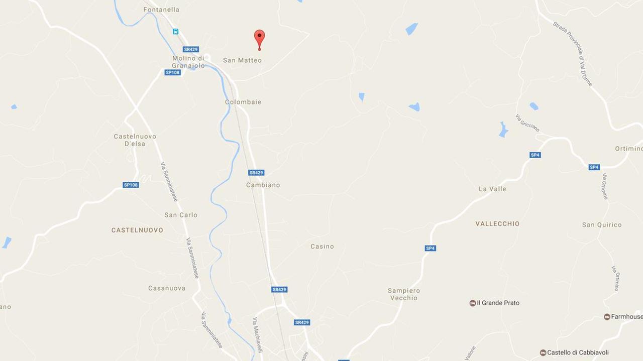 L'epicentro del terremoto alle 2.33 dell'8 dicembre