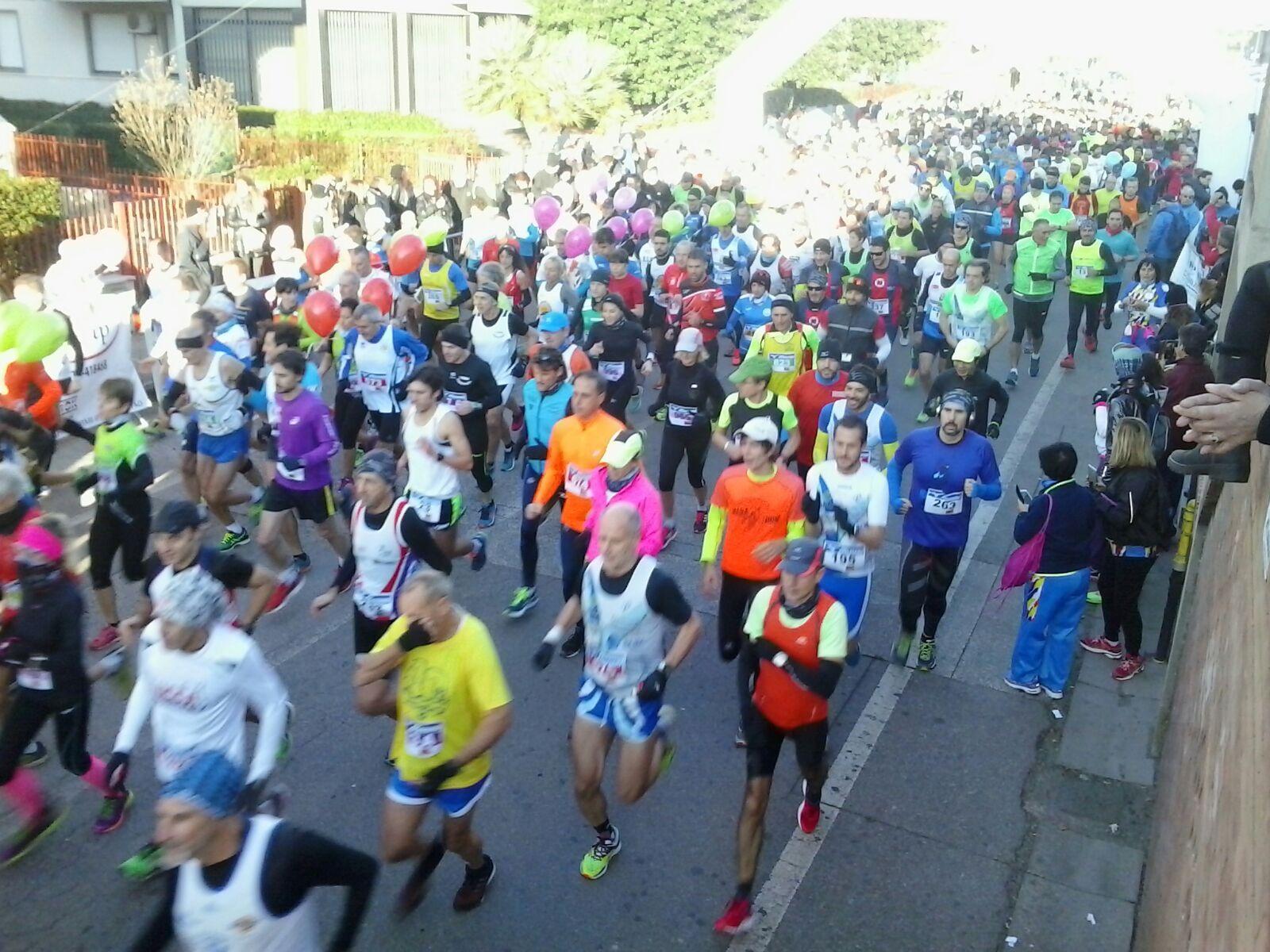 Un momento della Mezza Maratona di San Miniato