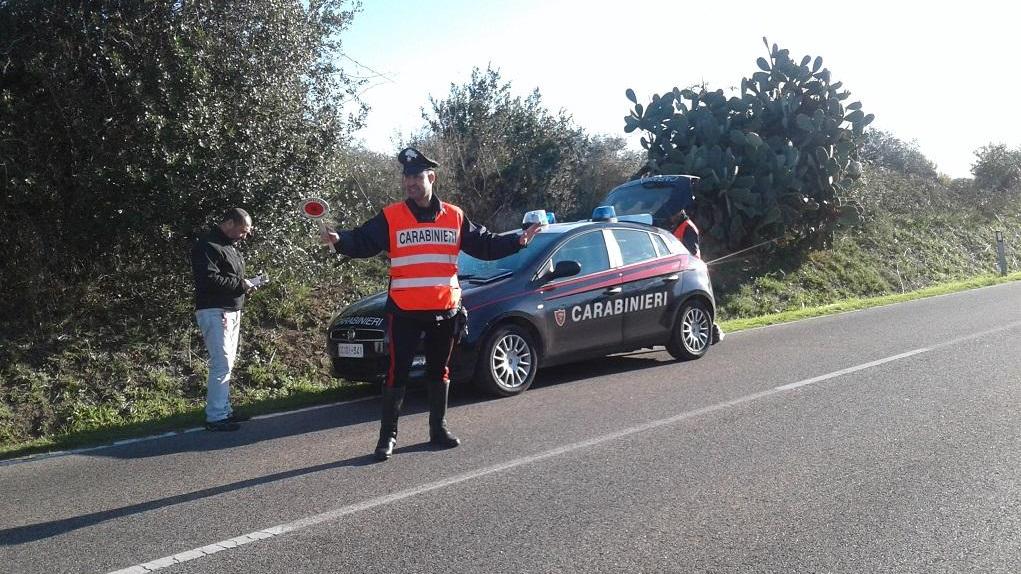 Il luogo dove è stato investito il carabinieri in bicicletta (foto F. Pinna)